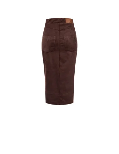 Faux Dainetto Longuette With Front Slit Rinascimento