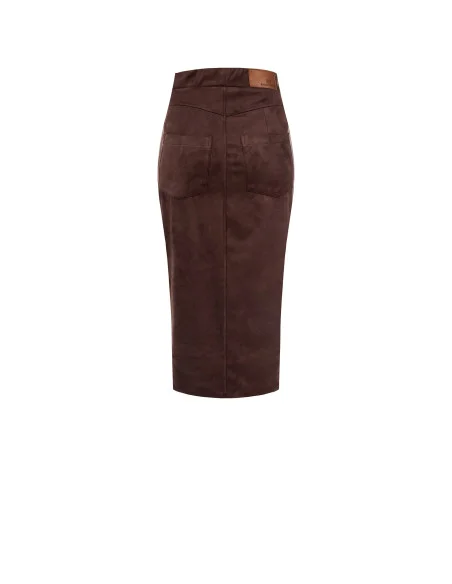 Faux Dainetto Longuette With Front Slit Rinascimento
