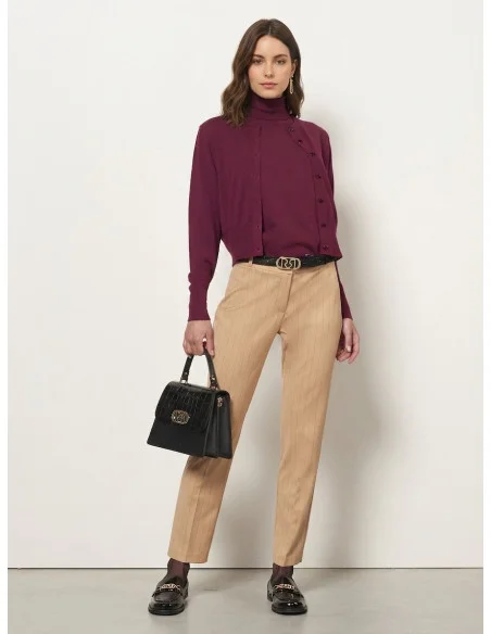 Turtleneck Sweater With Embroidered Logo Rinascimento