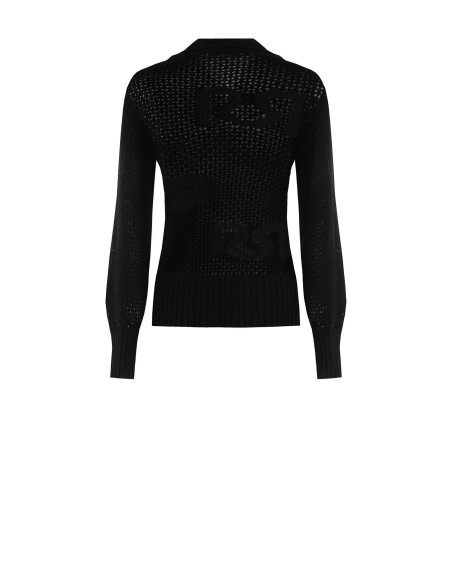 Rinascimento Cotton Openwork Polo Shirt