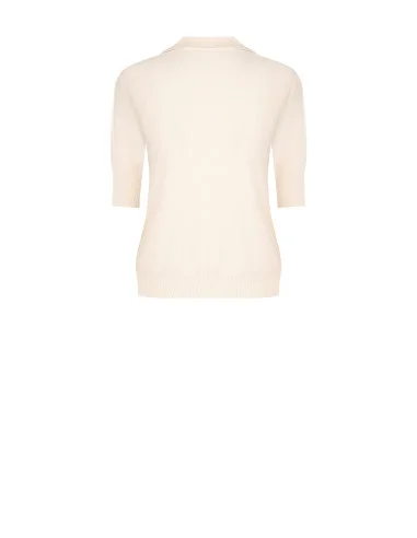 Maglia Polo In Misto Viscosa Con Logo Rr Ricamato Rinascimento