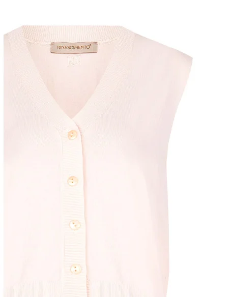Gilet en maille mélangée de viscose Rinascimento