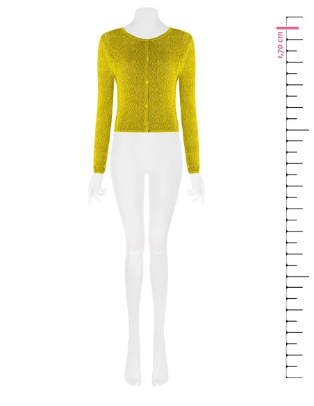 Perforated Mixed Viscose Cardigan With A String Of Lurex Rinascimento