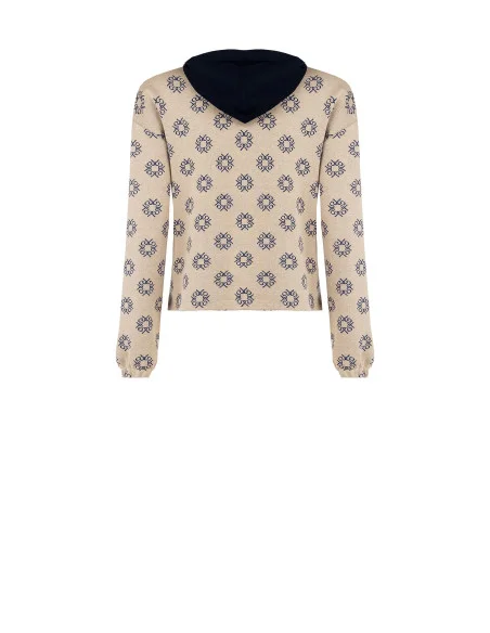 Felpa Con Cappuccio E Pattern Logo Rr Rinascimento