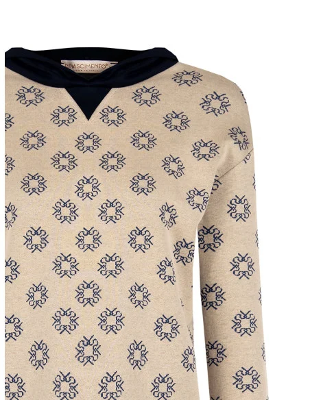 Sweatshirt à capuche et logo Rr Rinascimento