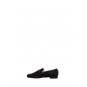 Rhombus Woven Fabric Loafers With Rr Metal Logo Finish Rinascimento