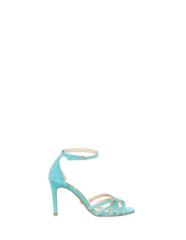 High Heel Sandals In Suede Imitation Rinascimento