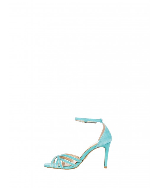 High Heel Sandals In Suede Imitation Rinascimento