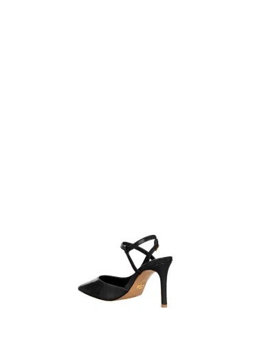 Slingback Décolleté With Medium Heel In Patent Leather Rinascimento