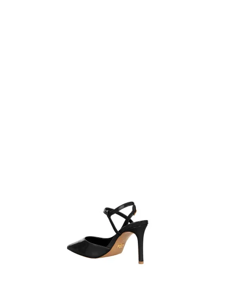 Décolleté Slingback Con Tacco Medio In Vernice Rinascimento