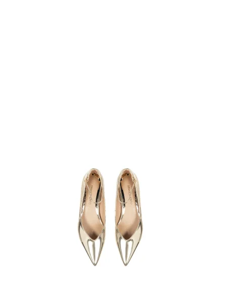 Ballerinas With Metallic Toe And Low Heel Rinascimento