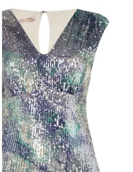 Imprimée Sequins Imprimée Curvy Fourreau Curvy Fourreau Robe
