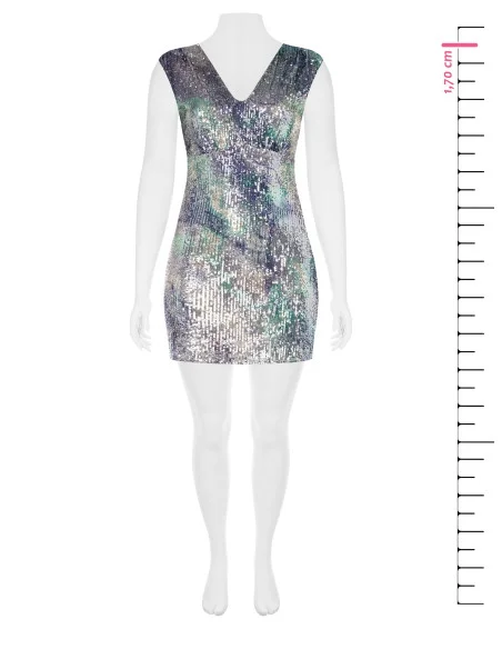 Imprimée Sequins Imprimée Curvy Fourreau Curvy Fourreau Robe