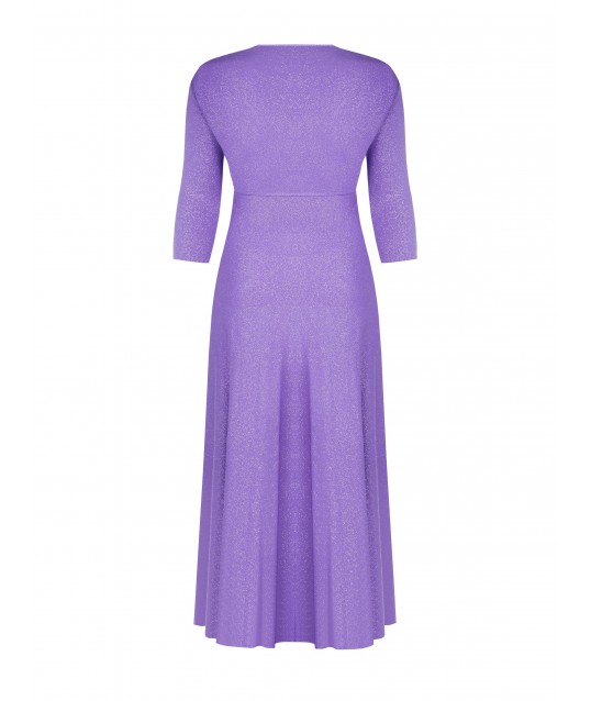 Rinascimento Curvy V-neck Glitter Glitter Slinky Long Dress