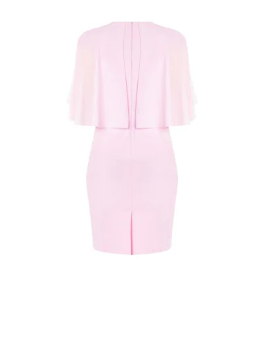 Sheath Dress In Scuba Crepe With Georgette Sleeves Rinascimento Curvy