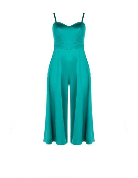 Full Suit Curvy Structured Satin Trousers With Pockets Rinascimento Curvy