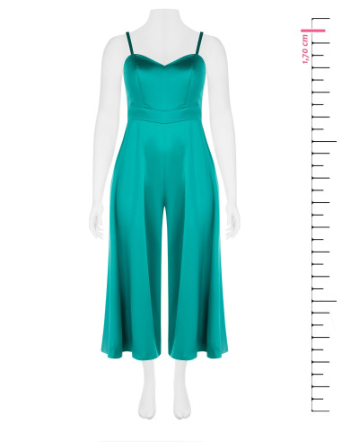 Full Suit Curvy Structured Satin Trousers With Pockets Rinascimento Curvy