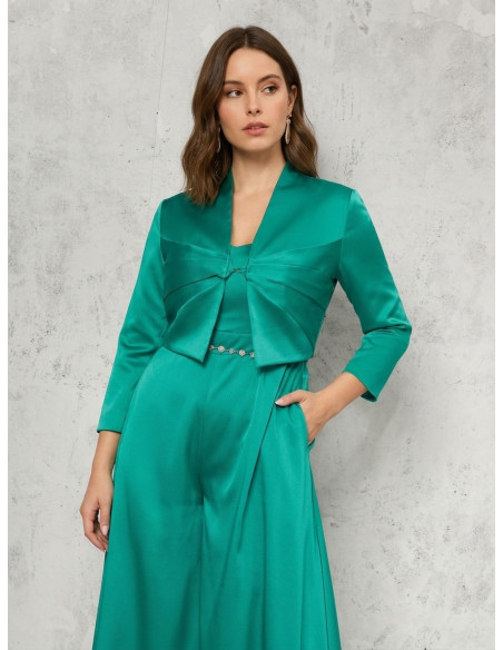 Full Suit Curvy Pantalon structuré en satin avec poches Rinascimento Curvy