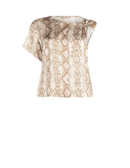 Blusa Curvy In Raso Con Anello Rinascimento Curvy