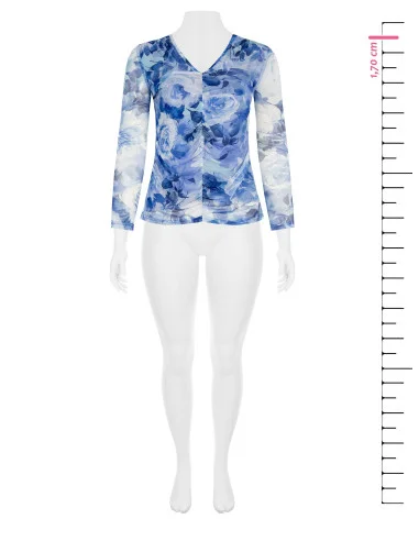 Rinascimento Curvy Top ajusté en tulle