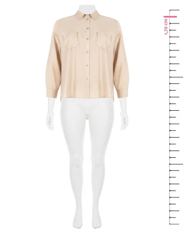 Camicia Curvy Con Borchiette Rinascimento Curvy