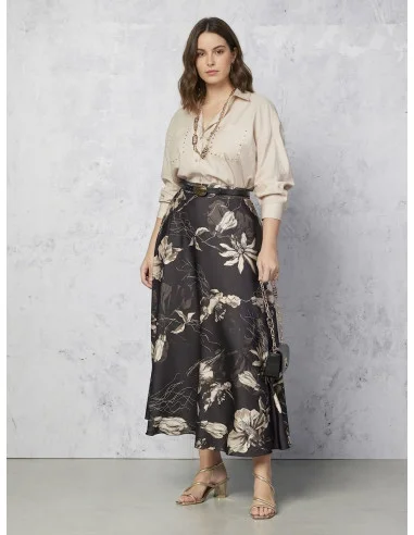 Rinascimento Curvy Shirt With Studs