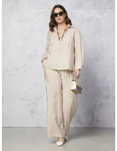 Camicia Curvy Con Borchiette Rinascimento Curvy