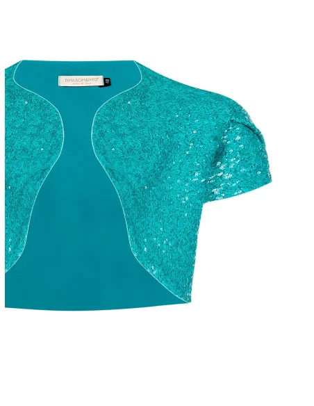 Sequined Rinascimento Curvy Covered Bolero