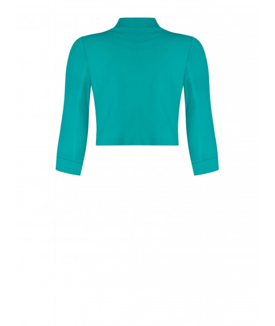 Opened Scuba Crepe Rinascimento Curvy Bolero