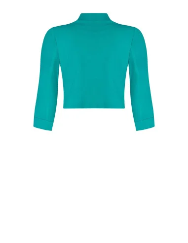 Opened Scuba Crepe Rinascimento Curvy Bolero