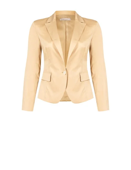 Rinascimento Curvy Bi-Stretch Fabric Blazer Jacket