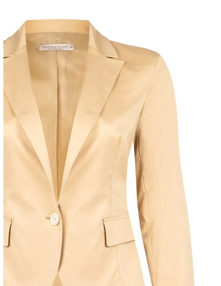 Giacca Blazer Sfiancata In Tessuto Bi-Stretch Rinascimento Curvy