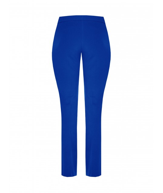 Straight Trousers With Curvy Rinascimento Pendant