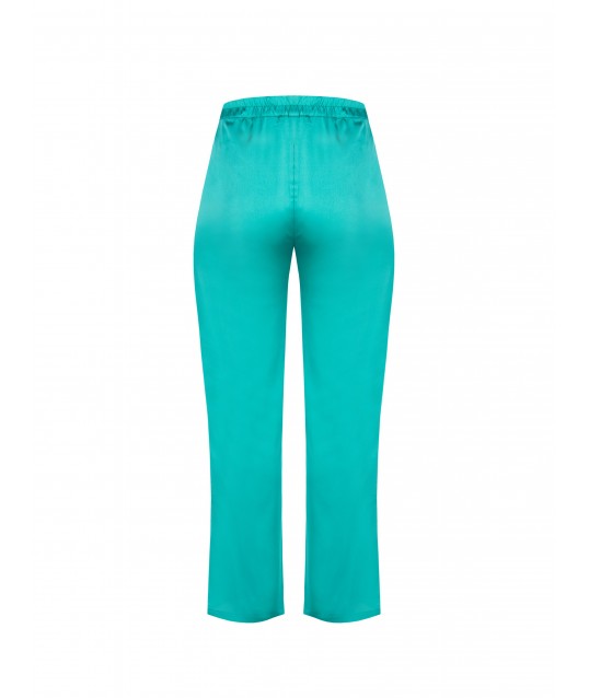 Pantalon cintré en satin sur le devant et en viscose sur le dos Rinascimento