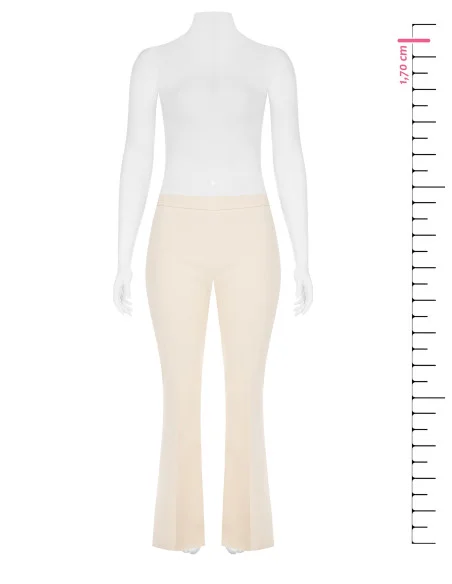 Rinascimento Pantalon évasé Curvy en tissu technique avec fermeture éclair latérale