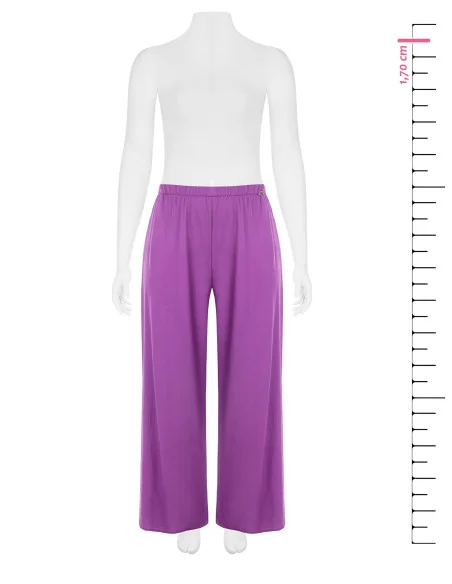 Mixed Viscose Palace Trousers Slightly Wrinkled Effect Rinascimento Curvy