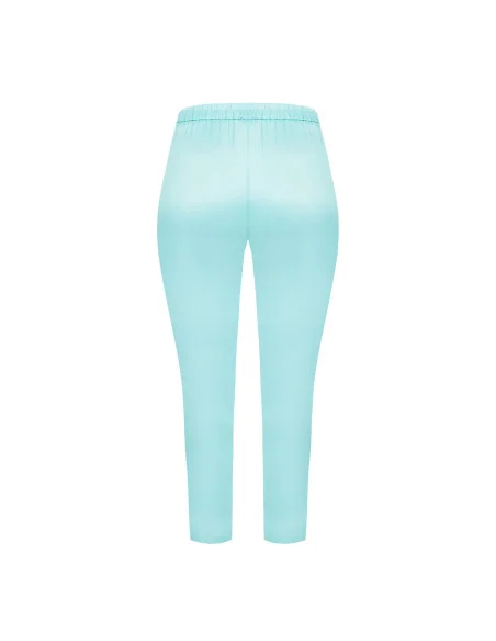 Pantaloni Skinny In Raso Con Elastico Dietro Rinascimento Curvy