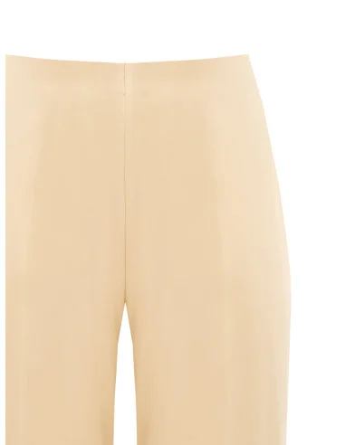 Pantalon de satin Palazzo avec élastique au dos Rinascimento Curvy