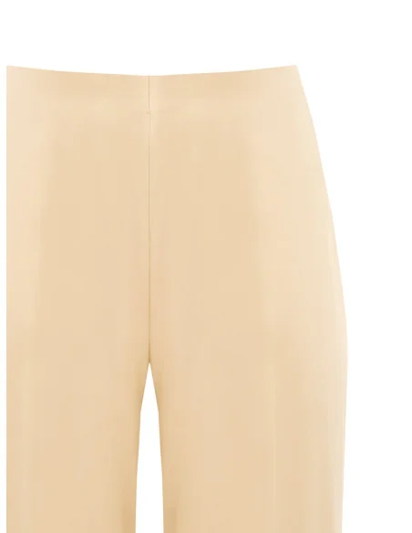 Pantalon de satin Palazzo avec élastique au dos Rinascimento Curvy