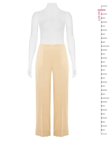 Pantalon de satin Palazzo avec élastique au dos Rinascimento Curvy