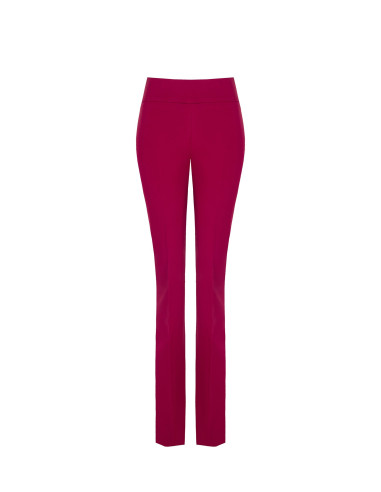 Pantaloni Zampa In Tessuto Tecnico Con Fascia Alta Rinascimento