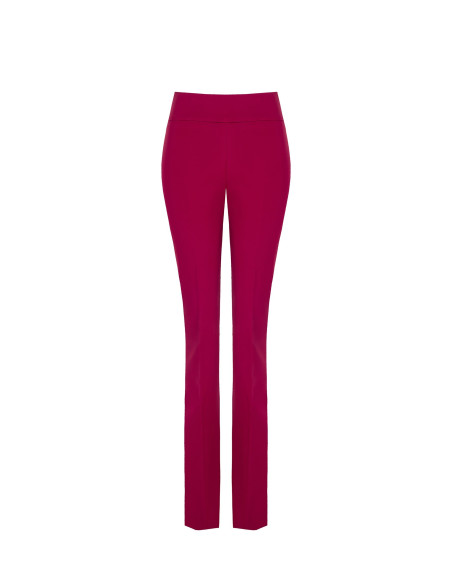 Pantaloni Zampa In Tessuto Tecnico Con Fascia Alta Rinascimento