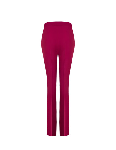 Pantaloni Zampa In Tessuto Tecnico Con Fascia Alta Rinascimento