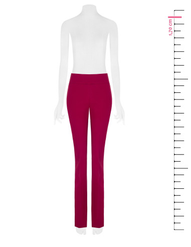 Pantaloni Zampa In Tessuto Tecnico Con Fascia Alta Rinascimento