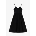 Robe midi à fines bretelles et coupe évasée Dixie