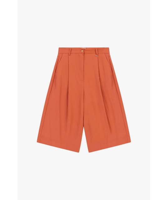 Bermuda Taille haute Pinces Poches latérales Dixie