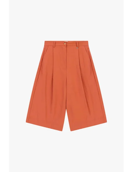 Bermuda Taille haute Pinces Poches latérales Dixie