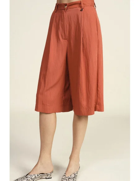 Bermuda Taille haute Pinces Poches latérales Dixie