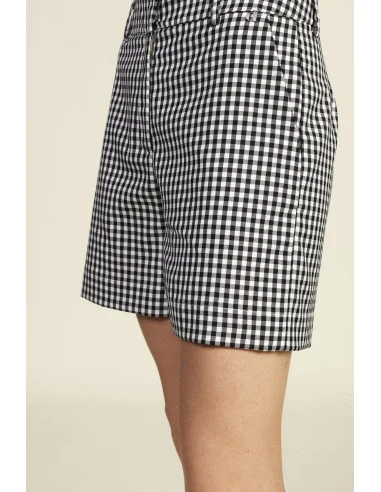 Shorts A Quadretti Vestibilità Regolare Vita Media Dixie