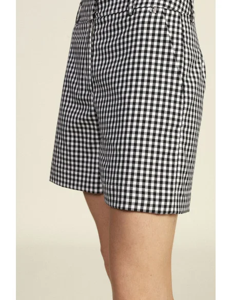 Shorts A Quadretti Vestibilità Regolare Vita Media Dixie